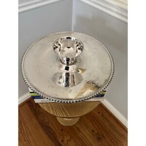 International Silver Co Silverplate Tray w/ Removable Bowl Insert 12.25” Vintage